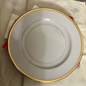Kirk 5 pcs. salad plates .8.2” diameter.Has sign of wear. No chip or crack..